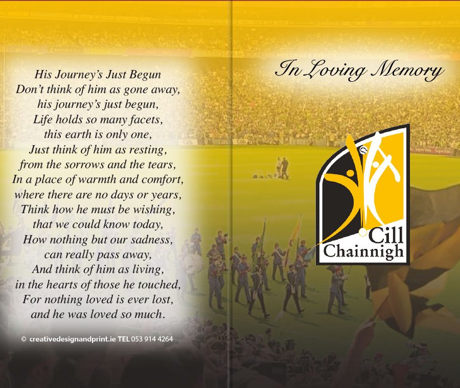 Kilkenny GAA Memorial Cards