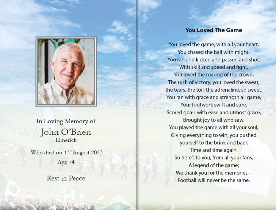 Limerick GAA Memorial Cards