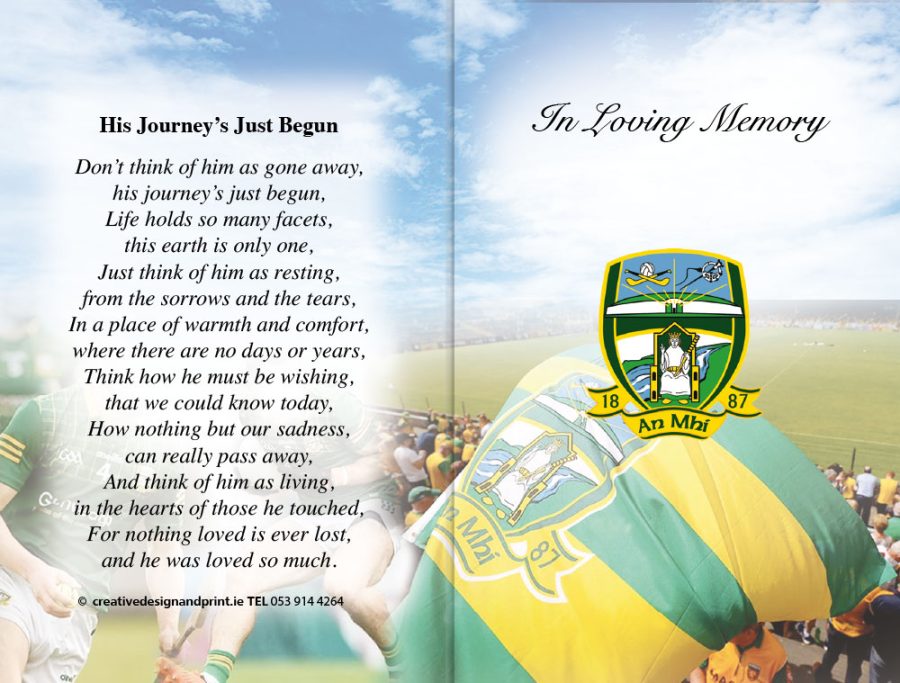 Meath GAA Memorial Cards