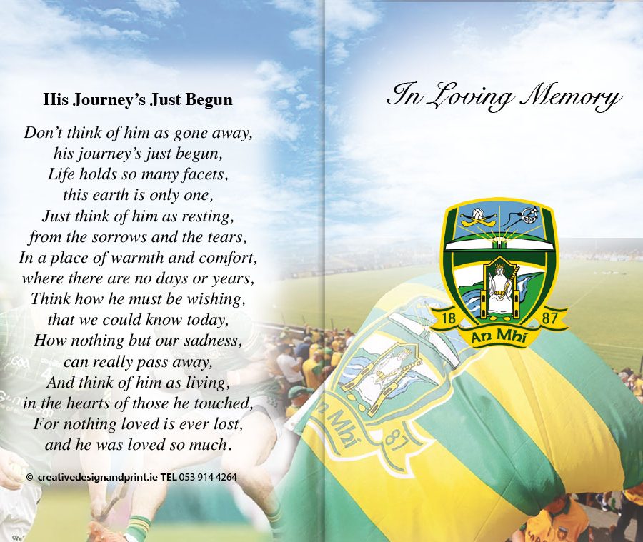 Meath GAA Memorial Cards