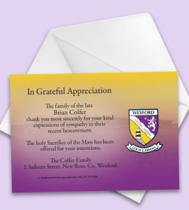 GAA Acknowledgment Cards