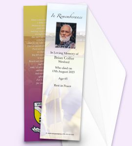 GAA County memorial bookmarks