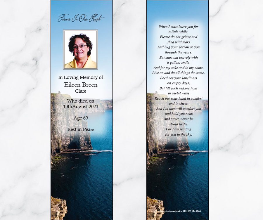 Cliffs of Moher Memorial Bookmarks