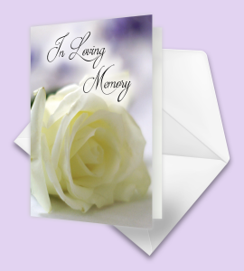 Floral Memorial Cards