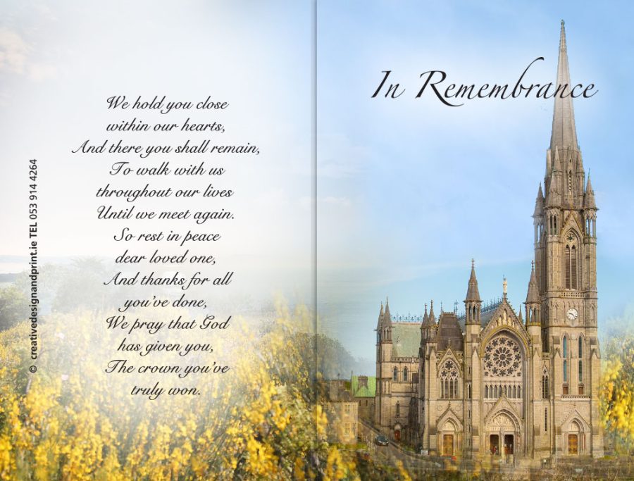 Cobh Cathedral Memorial Card