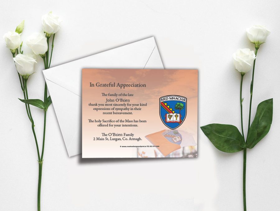 Armagh GAA Acknowledgement Cards