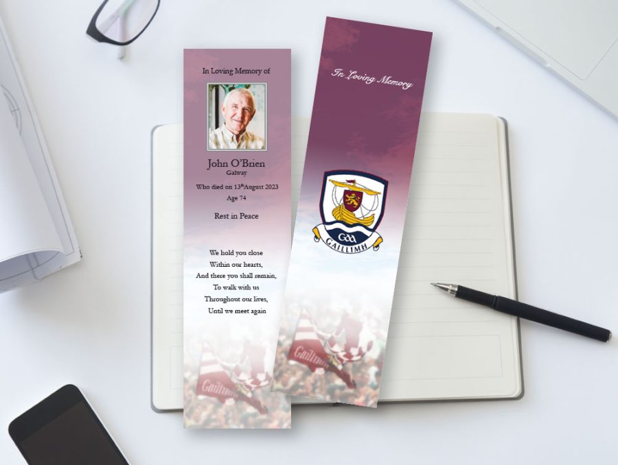 Galway GAA Memorial Bookmarks