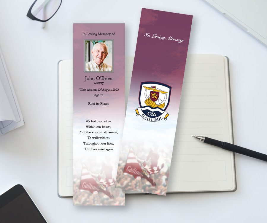 Galway GAA Memorial Bookmarks