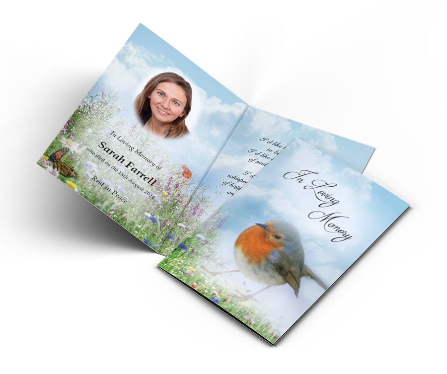 Robin Red Breast Memorial Card