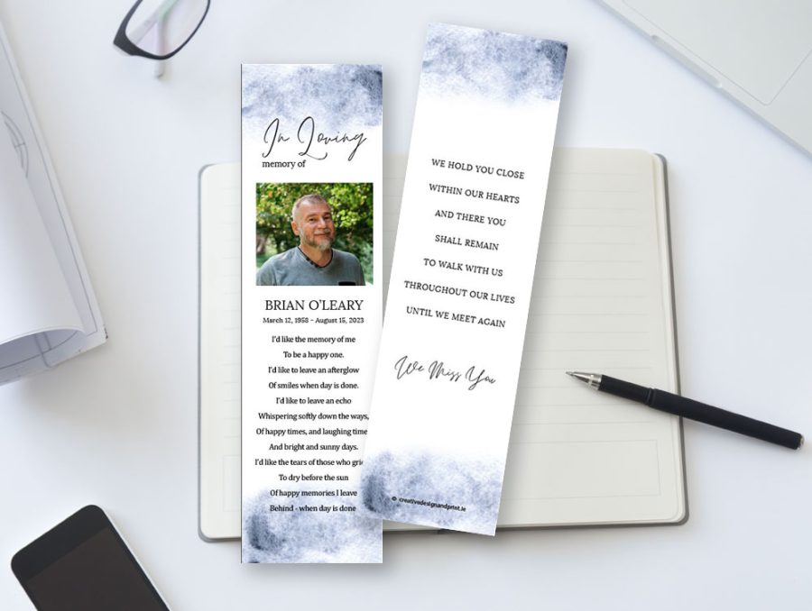 Watercolour Memorial Bookmarks