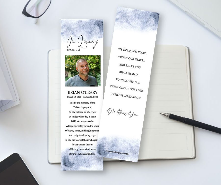 Watercolour Memorial Bookmarks