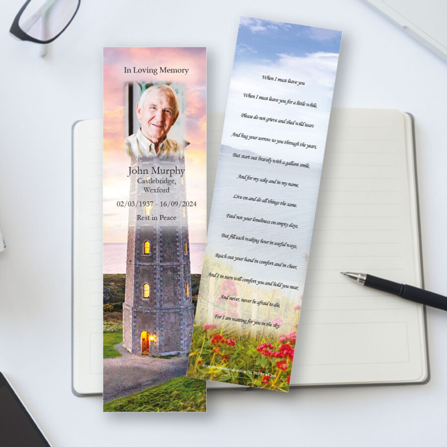 Wicklow Head Lighthouse memorial bookmarks