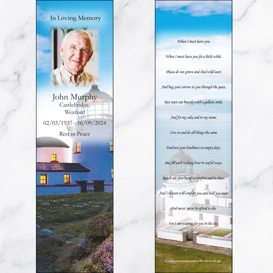 Clare Island Lighthouse memorial bookmarks